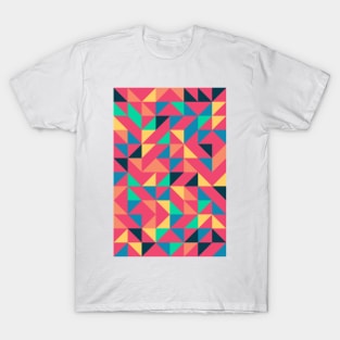 Creative Geometric Colourful Triangle Pattern #29 T-Shirt